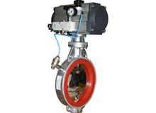 Butterfly valve with expanding liner