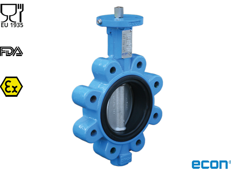 Food approved LUG butterfly valve (Type E6430)