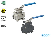 3-pcs. ball valve (Type E7424, E7624, E7444, E7621)